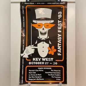 Rare 1983 Fantasy Fest Key West Poster